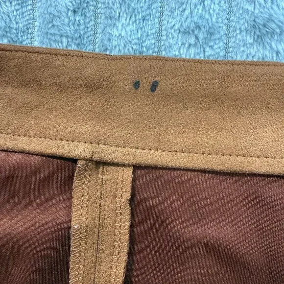 Mosaic & Co Y2K Mini Skirt Womens S Cognac Faux Suede Brown Boho‎ Western Retro - Picture 8 of 8